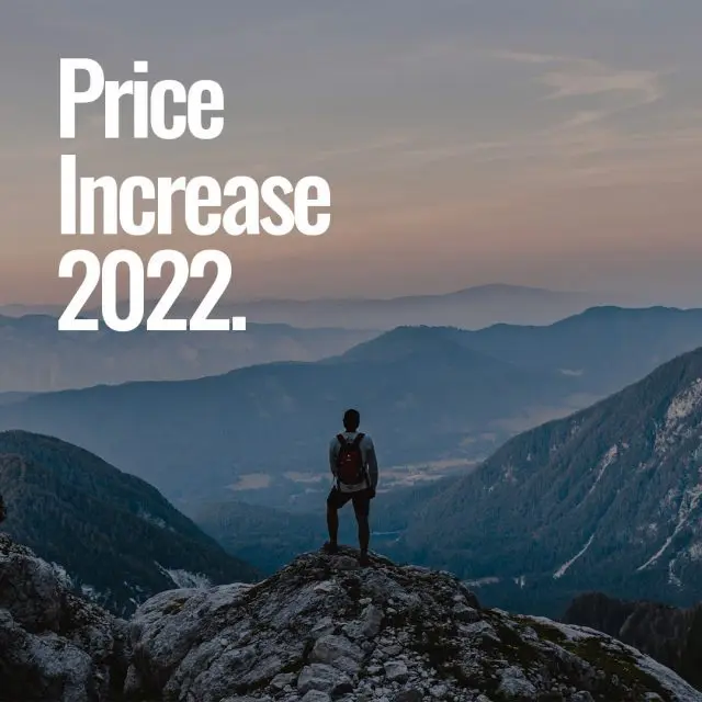 Price Increase 2022