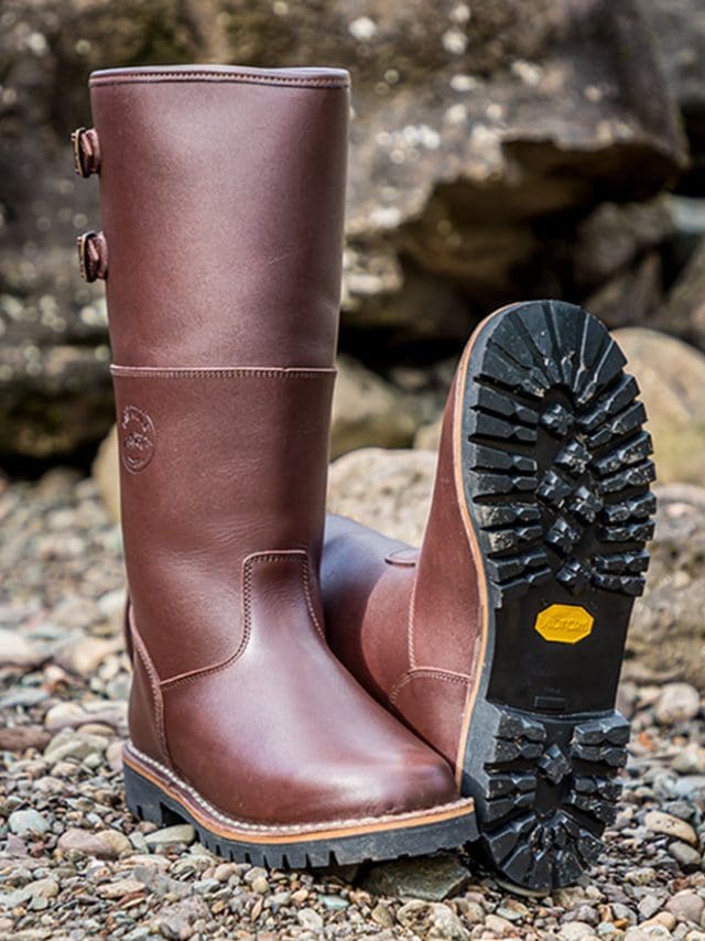 Mens leather wellington boots uk sales